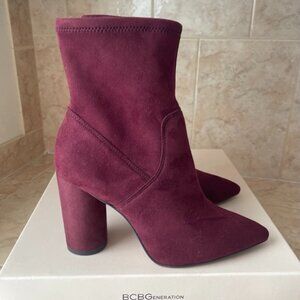 BCBGeneration Burgundy Booties